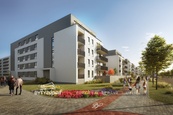 Pronájem bytu 1+kk velikosti 36 m2 s balkonem ve 3.NP budovy v Triangl Living Parku v Plzni, cena 14900 CZK / objekt / měsíc, nabízí 